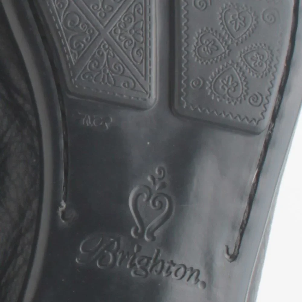 Brighton URSA Black Leather Elegant Driving Shoes Loafers 8.5N - Picture 14 of 16